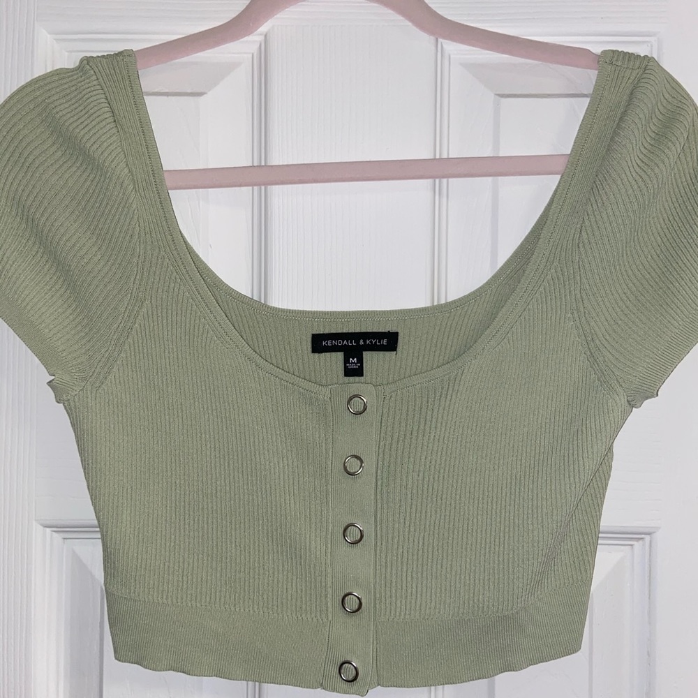 Pretty sage green top!